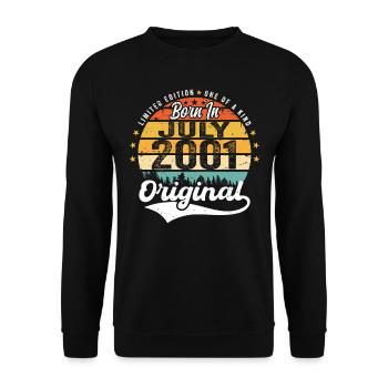 2001 Juillet - Années de grandeur depuis juillet 2001 - Sweat-shirt Unisexe - noir - Devant - Alina (178cm) & Michal (187cm)