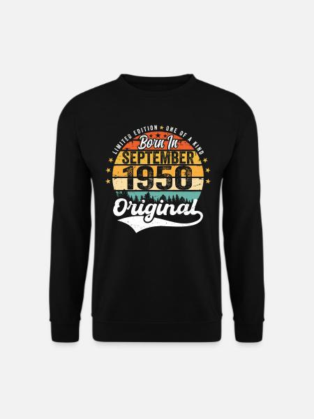 September 1950 Jubilee 1950 September - Unisex Sweatshirt - black