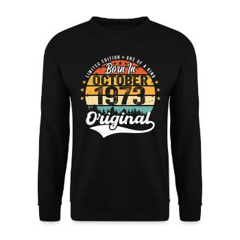 Legendary since October 1973 Limited Edition - Unisex Pullover - Schwarz - Vorne - Alina (178cm) & Michal (187cm)