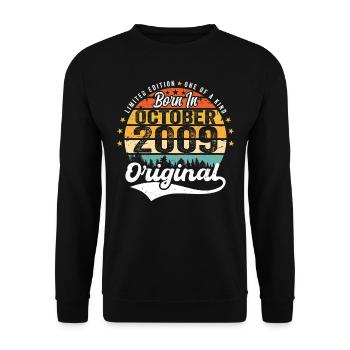 Legendary since October 2009 Limited Edition - Unisex Pullover - Schwarz - Vorne - Alina (178cm) & Michal (187cm)