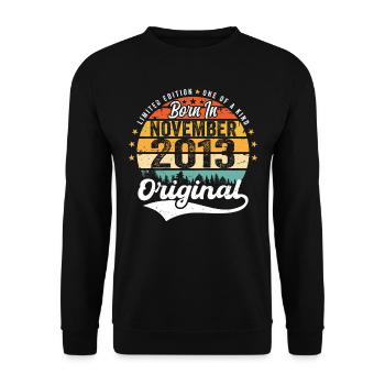 Legendary since November 2013 - 2013 - Unisex Sweatshirt - black - Front - Alina (178cm) & Michal (187cm)