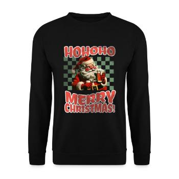 Ugly Christmas - Unisex Pullover - Schwarz - Vorne - Alina (178cm) & Michal (187cm)