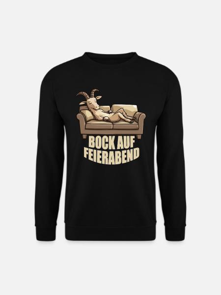 Feierabend Freizeit Urlaub Rente Vatertag Lustiges - Unisex Pullover - Schwarz