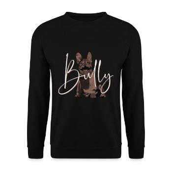 Bully font - Sweat-shirt Unisexe - noir - Devant - Alina (178cm) & Michal (187cm)