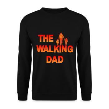 The Walking Dad Idée Cadeau Pour La Fête Des Pères - Sweat-shirt Unisexe - noir - Devant - Alina (178cm) & Michal (187cm)
