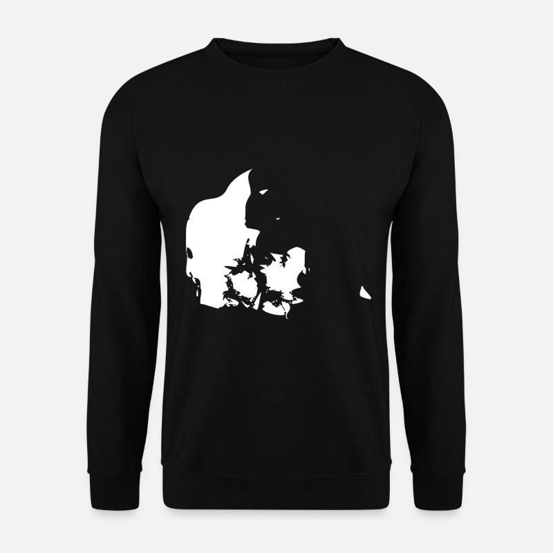 Denmark map flag - Unisex Sweatshirt - black