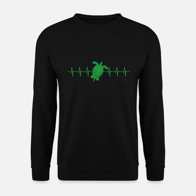 Turtle turtle heartbeat - Unisex Pullover - Schwarz