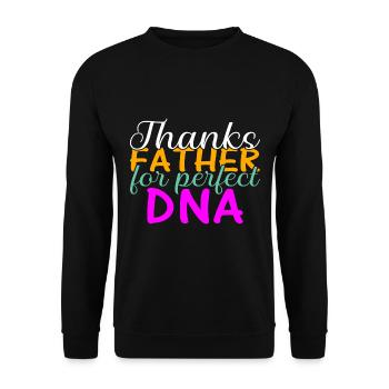 Drôle de forme de cadeau de fête des pères pour le fils et la fille - Sweat-shirt Unisexe - noir - Devant - Alina (178cm) & Michal (187cm)