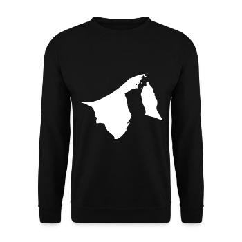 Drapeau de carte de Brunei - Sweat-shirt Unisexe - noir - Devant - Alina (178cm) & Michal (187cm)