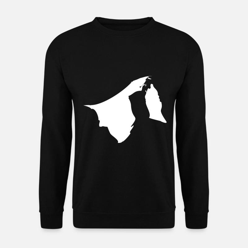 Drapeau de carte de Brunei - Sweat-shirt Unisexe - noir