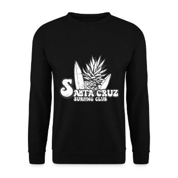 Santa Cruz Californie vintage rétro Surf - Sweat-shirt Unisexe - noir - Devant - Alina (178cm) & Michal (187cm)
