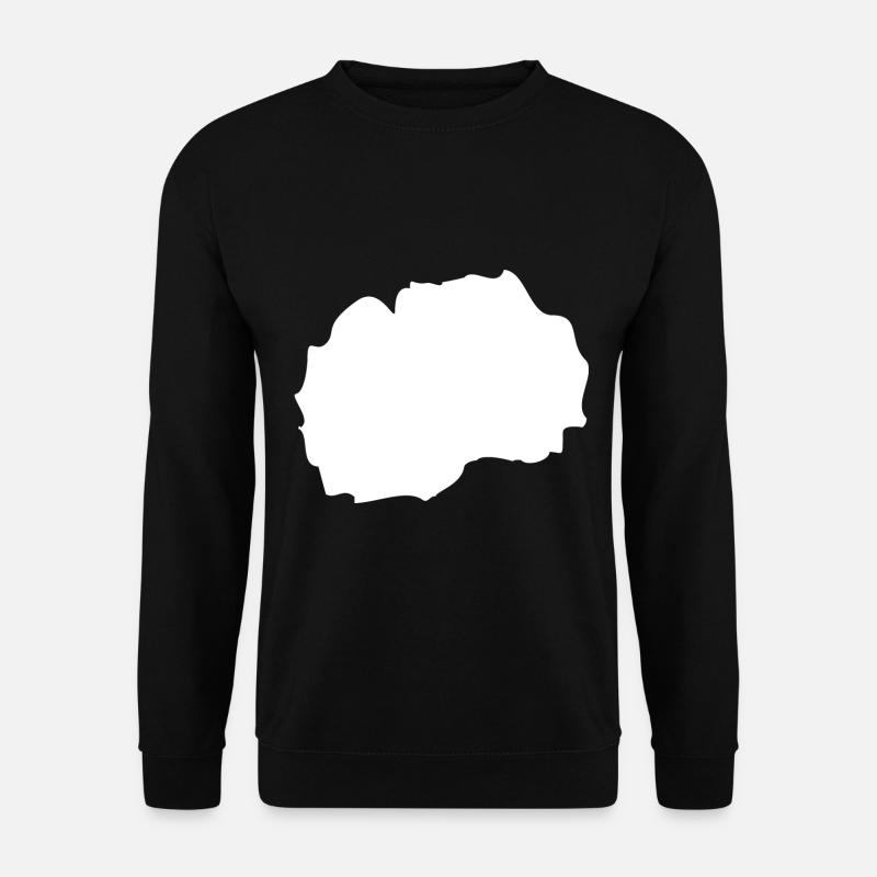 Macedonia map flag - Unisex Sweatshirt - black