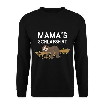 Sloth Faulenzer Süßes Faultier Geschenk - Unisex Pullover - Schwarz - Vorne - Alina (178cm) & Michal (187cm)
