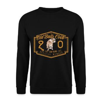 20 ans The Old Balls Club Membre du 20e anniversaire - Sweat-shirt Unisexe - noir - Devant - Alina (178cm) & Michal (187cm)