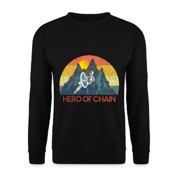 Vélo de montagne Cyclisme Cyclisme Cyclisme - Sweat-shirt Unisexe - noir - Devant - Alina (178cm) & Michal (187cm)