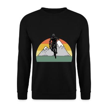 Vélo de montagne Cyclisme Cyclisme Cyclisme - Sweat-shirt Unisexe - noir - Devant - Alina (178cm) & Michal (187cm)