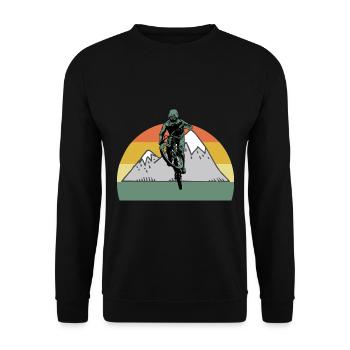 Vélo de montagne Cyclisme Cyclisme Cyclisme - Sweat-shirt Unisexe - noir - Devant - Alina (178cm) & Michal (187cm)