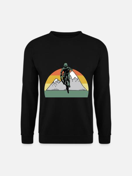 Mountainbike Radfahrer Rad Radsport Fahrrad - Unisex Pullover - Schwarz