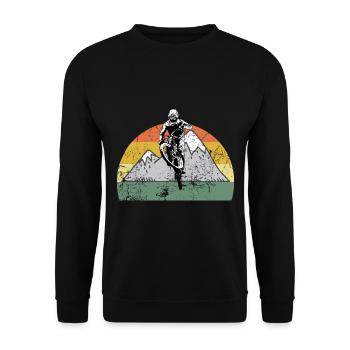 Vélo de montagne Cyclisme Cyclisme Cyclisme - Sweat-shirt Unisexe - noir - Devant - Alina (178cm) & Michal (187cm)