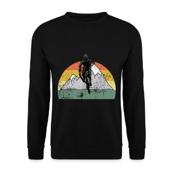 Vélo de montagne Cyclisme Cyclisme Cyclisme - Sweat-shirt Unisexe - noir - Devant - Alina (178cm) & Michal (187cm)