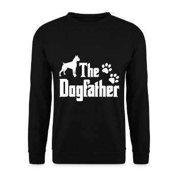 The Dog Father Funny Dog Quotes Dog Sayings - Unisex Sweatshirt - black - Front - Alina (178cm) & Michal (187cm)