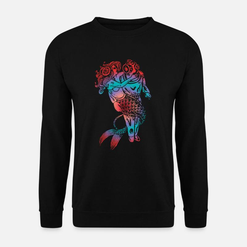 Meerjungfrau Seejungfrau Nixe Märchen - Unisex Pullover - Schwarz