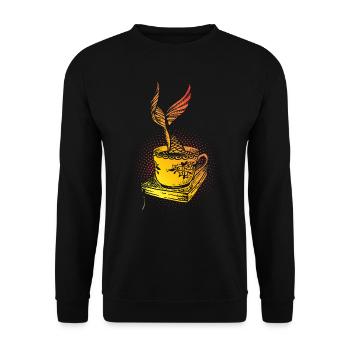Mermaid mermaid mermaid fairy tale - Unisex Sweatshirt - black - Front - Alina (178cm) & Michal (187cm)