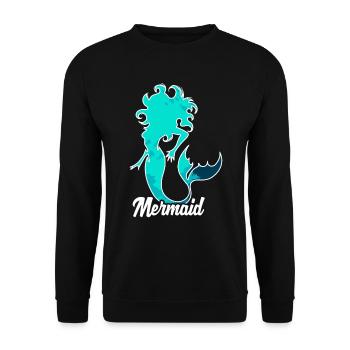 Mermaid mermaid mermaid fairy tale - Unisex Sweatshirt - black - Front - Alina (178cm) & Michal (187cm)