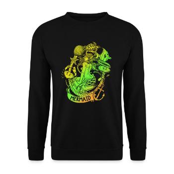 Mermaid mermaid mermaid fairy tale - Unisex Sweatshirt - black - Front - Alina (178cm) & Michal (187cm)