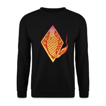 Mermaid mermaid mermaid fairy tale - Unisex Sweatshirt - black - Front - Alina (178cm) & Michal (187cm)