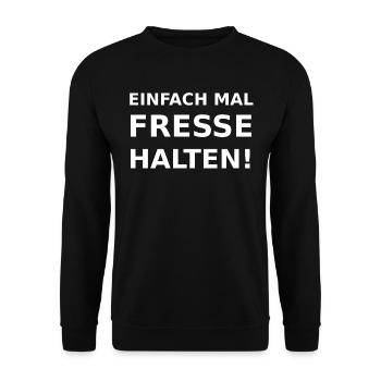 Ferme ta gueule! - Sweat-shirt Unisexe - noir - Devant - Alina (178cm) & Michal (187cm)