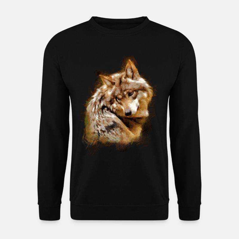 Grauwolf mexikanikanika - Unisex Pullover - Schwarz