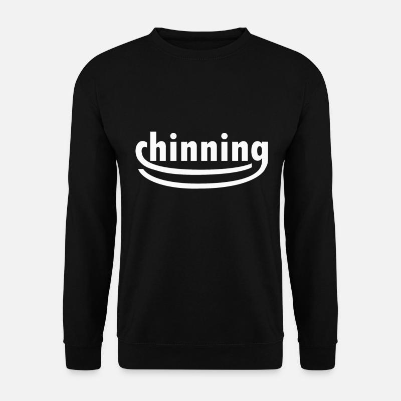 Chinning - White - Unisex Sweatshirt - black