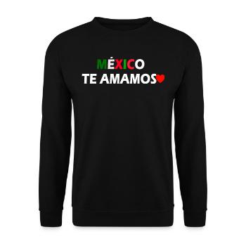 MEXICAN PRIDE - Unisex Sweatshirt - black - Front - Alina (178cm) & Michal (187cm)