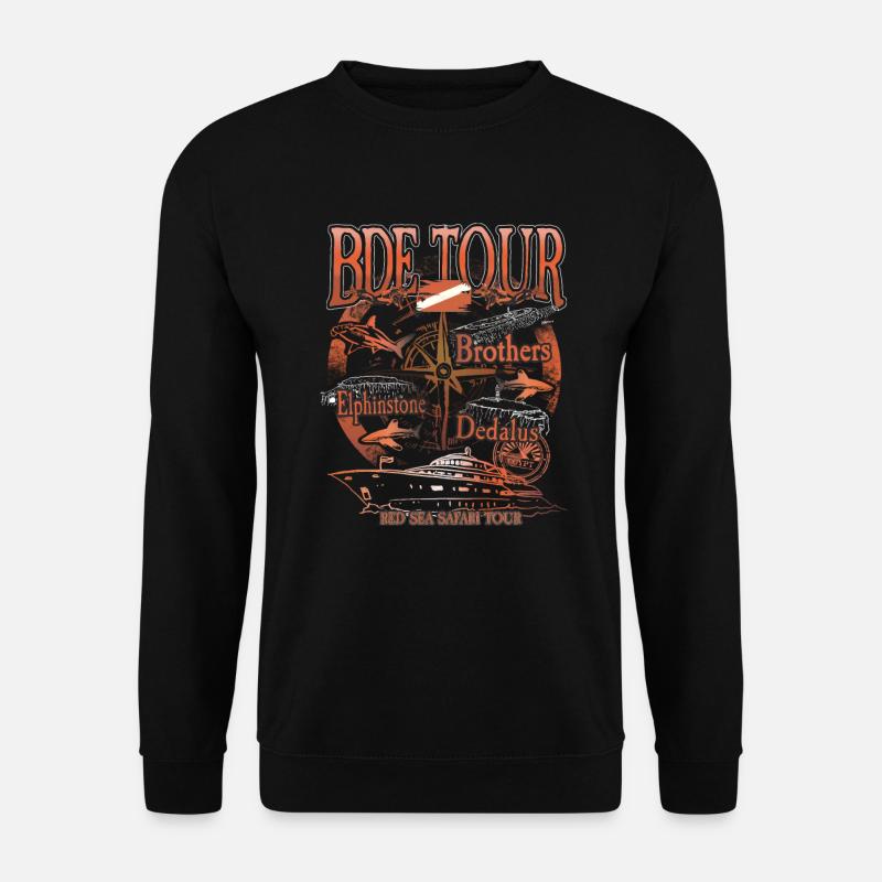 Äqypten BDE Tauchen Elphinstone Dedalus Brothers - Unisex Pullover - Schwarz