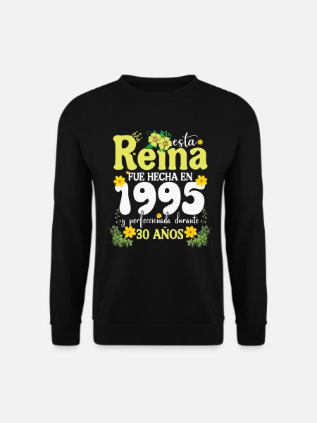 30 Jahre 1995 Vintage Retro Geburtstagsgeschenk - Unisex Pullover - Schwarz