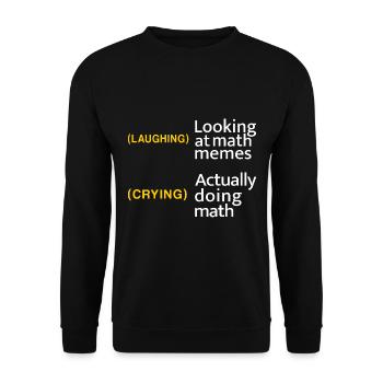 Math gift nerd teacher math teacher math - Unisex Sweatshirt - black - Front - Alina (178cm) & Michal (187cm)