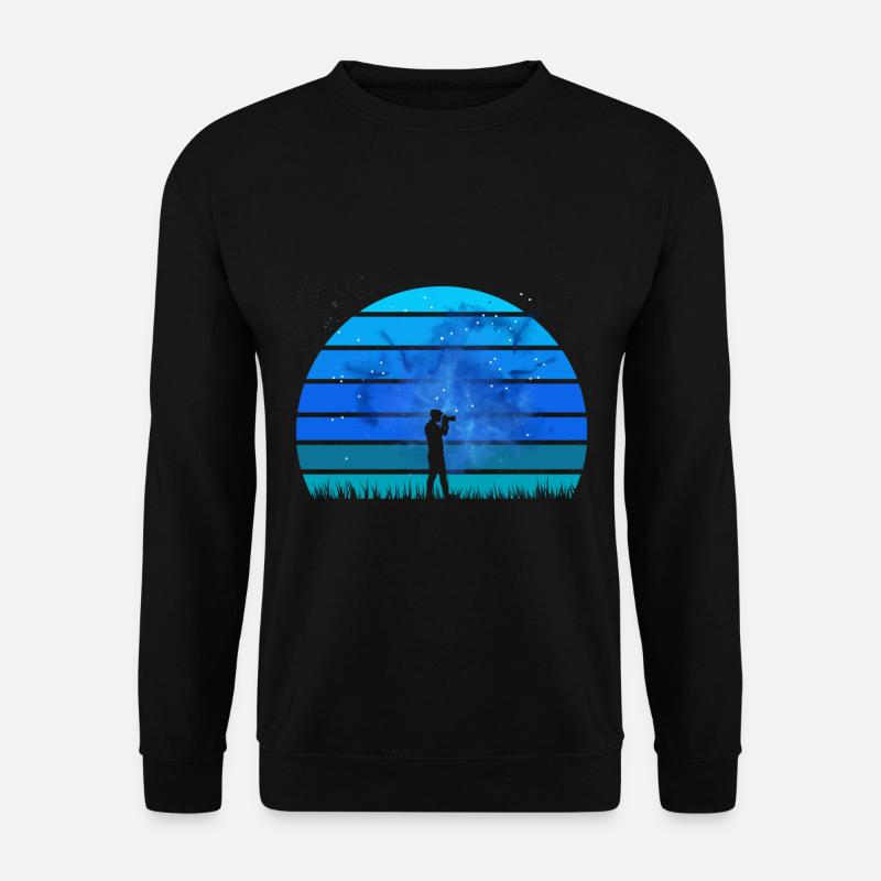 Fotograf mit einer Leidenschaft für die Natur des Sternenhimmels - Unisex Pullover - Schwarz