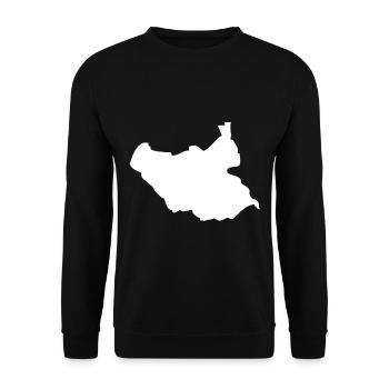 Drapeau de la carte du Soudan - Sweat-shirt Unisexe - noir - Devant - Alina (178cm) & Michal (187cm)