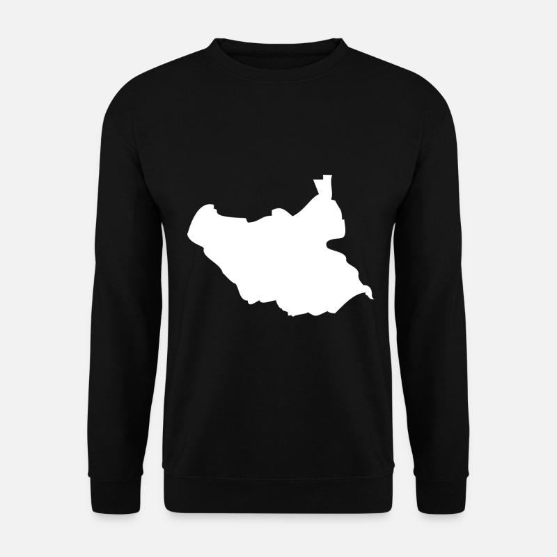 Sudan map flag - Unisex Sweatshirt - black