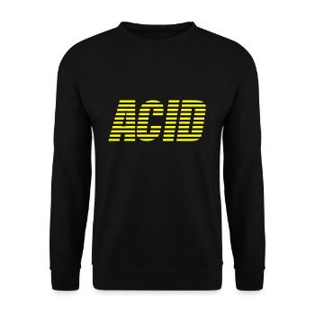 acid house techno - Sweat-shirt Unisexe - noir - Devant - Alina (178cm) & Michal (187cm)