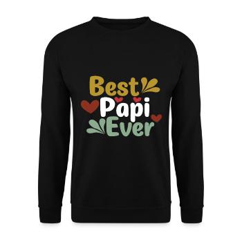 Father Father Father - Unisex Sweatshirt - black - Front - Alina (178cm) & Michal (187cm)