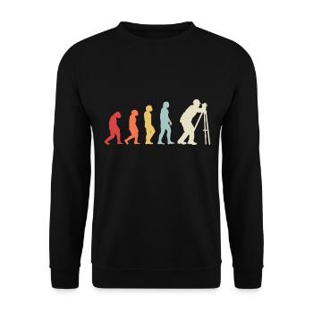 Surveyor Surveyor Vintage Evolution - Unisex Sweatshirt - black - Front - Alina (178cm) & Michal (187cm)