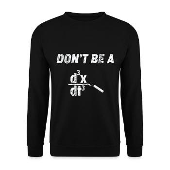Lustig Mathematik Spruch Mathelehrer Mathesprüche - Unisex Pullover - Schwarz - Vorne - Alina (178cm) & Michal (187cm)