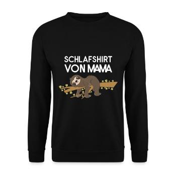 Sloth Faulenzer Süßes Faultier Geschenk - Unisex Pullover - Schwarz - Vorne - Alina (178cm) & Michal (187cm)