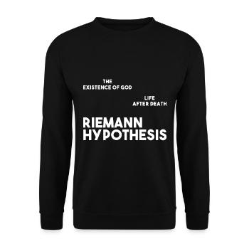 Math gift nerd teacher math teacher math - Unisex Sweatshirt - black - Front - Alina (178cm) & Michal (187cm)