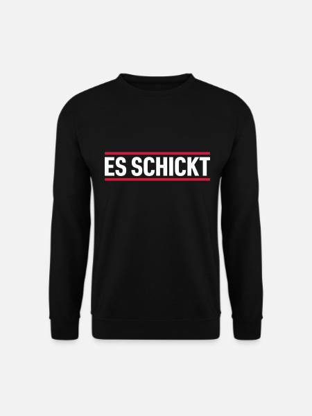 ES SCHICKT | Dialekt | Hessisch - Unisex Pullover - Schwarz
