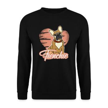 I Love French Bulldogs - Sweat-shirt Unisexe - noir - Devant - Alina (178cm) & Michal (187cm)