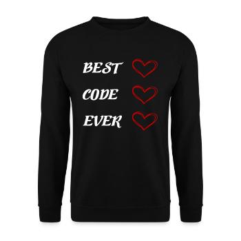programmeur - Sweat-shirt Unisexe - noir - Devant - Alina (178cm) & Michal (187cm)