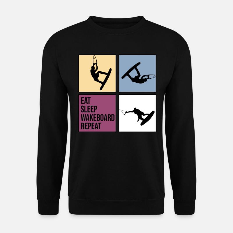 wakeboard wakeboard câble wasserratte répéter - Sweat-shirt Unisexe - noir